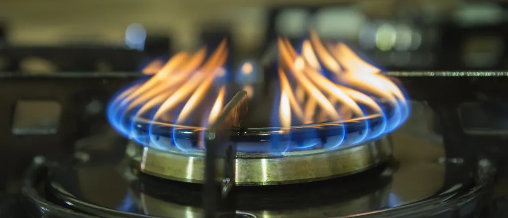 PROMO Energy - Natural Gas Flame Stove Burner - iStock - FotoCuisinette Gas burner with flames.