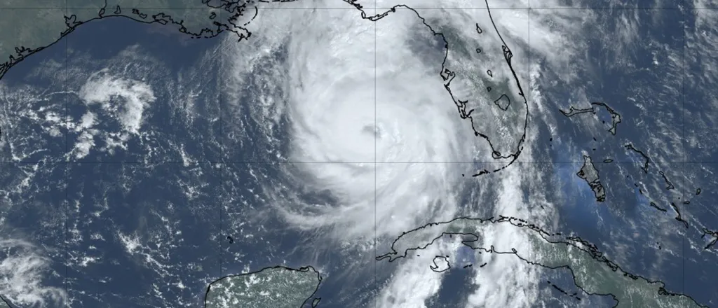 Hurricane Helene - NOAA Satellite photo of Hurricane Helene of the west coast of Florida in 2024 - NOAA